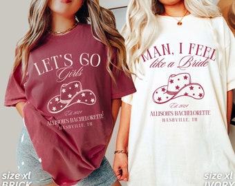Bachelorette Party Shirts, Nashville Bachelorette, Custom Bachelorette Shirts, Personalized Luxury Bachelorette, Custom Western Bachelorette