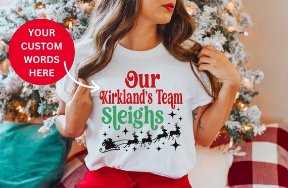 Work Party Christmas Shirts, Custom Office Party Tees, Matching Adult Christmas Tees, Work Party Gifts, Funny Work Shirts, Our Team Sleighs