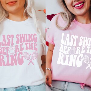 Bachelorette Shirts, Tennis Bachelorette Party, Last Swing Tennis Bach, Tennis Themed Bachelorette, Sporty Bachelorette Party