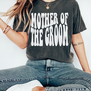 Comfort Colors Mother of the Groom Shirt, Retro Mother of The Groom Tee, Gift for Mother of the Groom Pepper