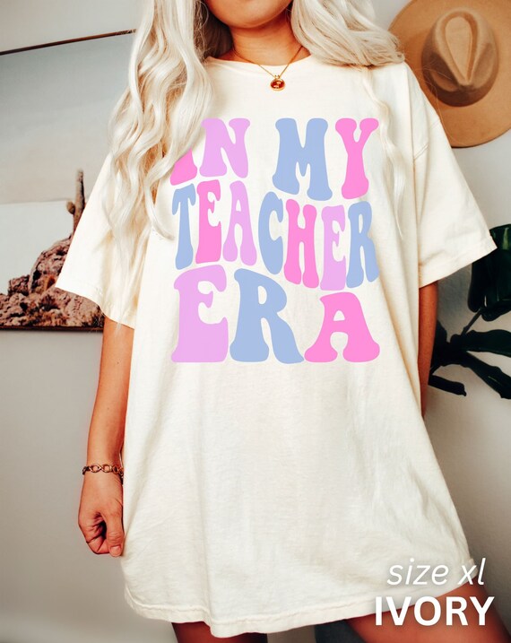 Gift for Teacher, Funny Teacher Shirt, In My Teacher Era, Comfort Colors Teacher Shirt, Retro Concert Tee, Funny Teacher Tee