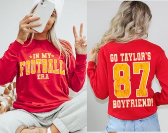 Cute Football Shirt, Taylors Boyfriend Tee, Vintage Football Shirt, Taylor Football Sweatshirt, Football Era, Gift for Taylor Fan