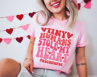 NICU Valentine's Day Shirt, Neonatal Intensive Care Nurse Shirt, Neonatal ICU Nurse shirt, Nicu Nurse Valentines Gift, NICU staff Shirts