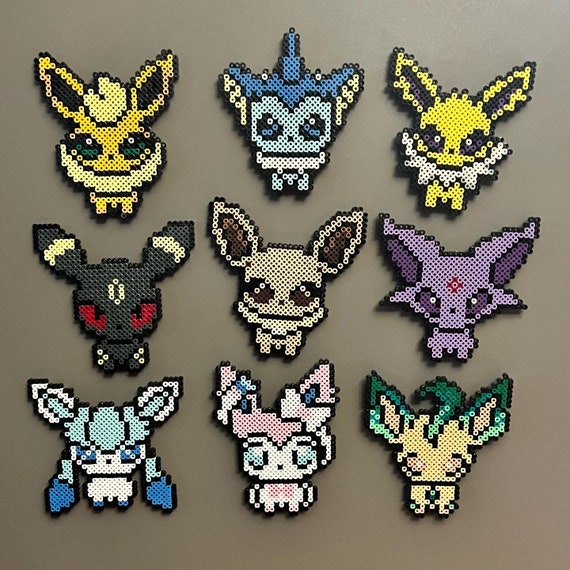 Pok Mon Eevee Evolutions Perler Bead Hama Bead Magnet Decor Etsy Il 570xN.4234762549 946x
