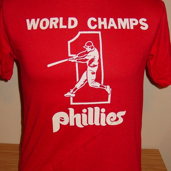 vintage 1980s Philadelphia Phillies world series t shirt