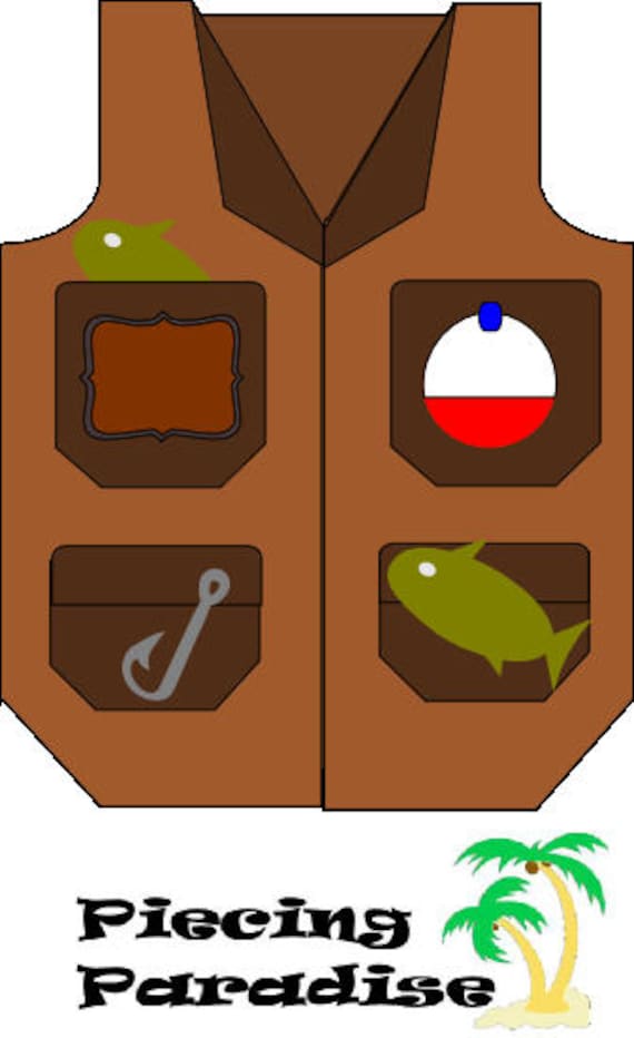 Download Fishing Vest Card Svg File Etsy