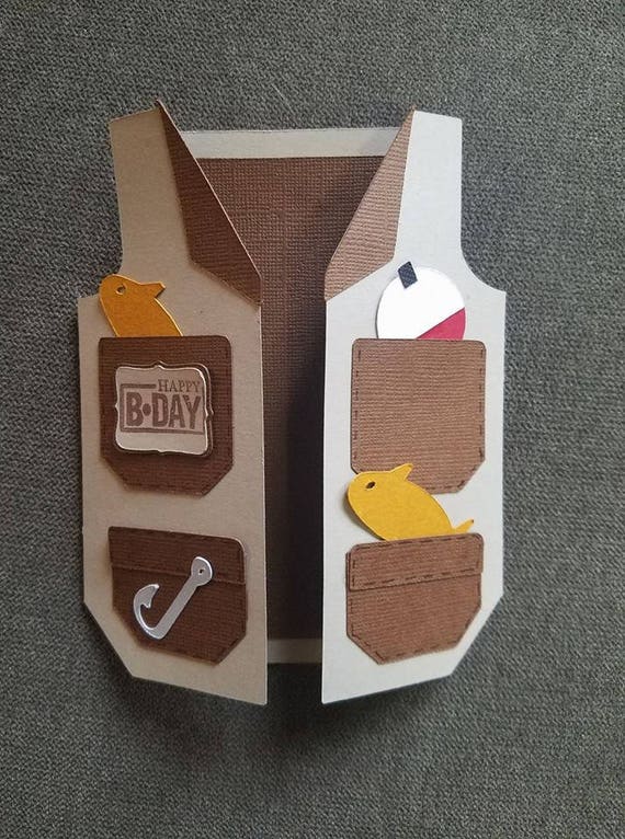 Download Fishing Vest Card Svg File Etsy
