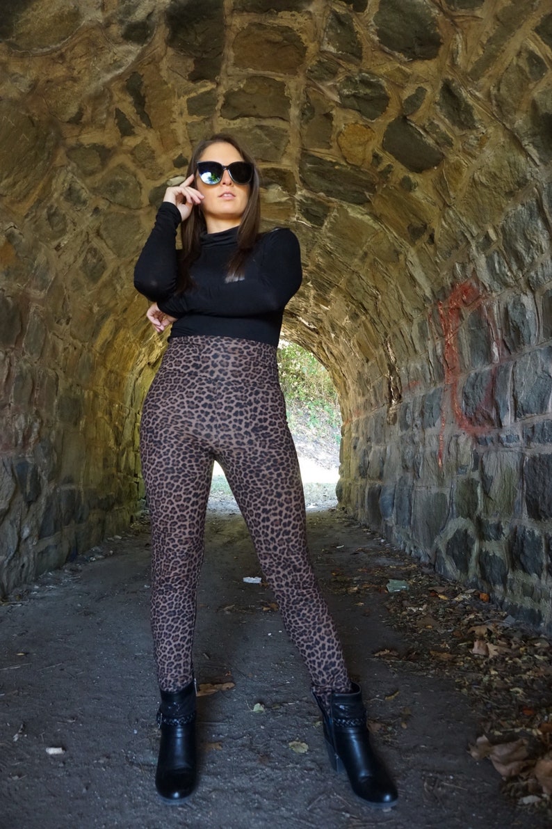 Leopard Brushed High Waist Leggings