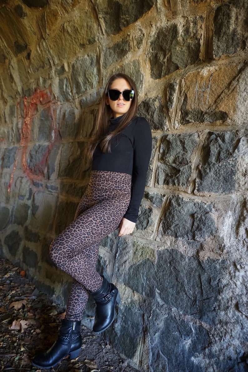 Leopard Brushed High Waist Leggings