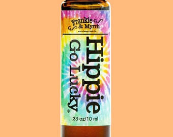 Hippie Go Lucky | Patchouli Grapefruit Essential Oil Roll On Natural Perfume For Energy, Relaxation & Meditation