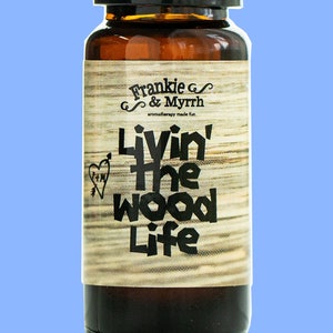 Livin&#39; The Wood Life Essential Oil Blend| Patchouli, Cedar, Vanilla Natural Aromatherapy Blend for Stress