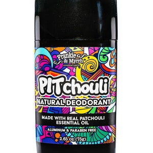 PITchouli Natural Patchouli Deodorant for Women and Men Aluminum Free-Baking Soda, Coconut Oil and Shea Butter image 2