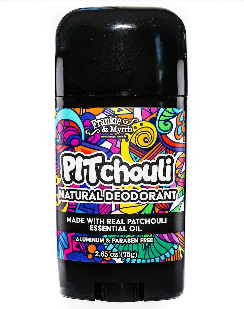PITchouli Natural Patchouli Deodorant for Women and Men Aluminum Free-Baking Soda, Coconut Oil and Shea Butter image 2