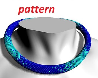 Bead crochet pattern PDF crochet rope pattern with seed bead jewelry tutorial DIY crochet necklace patterns beading tutorial and pattern