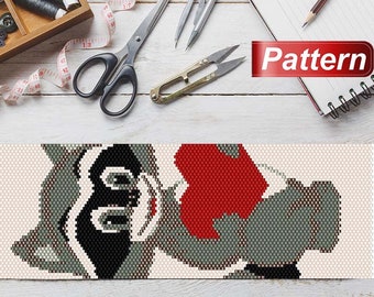 Raccoon patterns how to make a bracelet beading techniques easy bead patterns bracelet animal pattern peyote stitch designs beading patterns