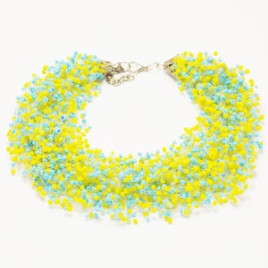 Bright yellow necklace prom jewelry pretty necklaces yellow jewelry beach wedding bridal jewelry stores yellow statement necklace for women image 5