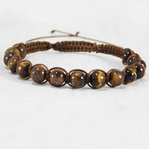 Tigers eye bracelet for dad Guy bracelet custom Unique male gifts amulet men Husband gift ideas Wrist mala bracelet homme stone meditation image 10