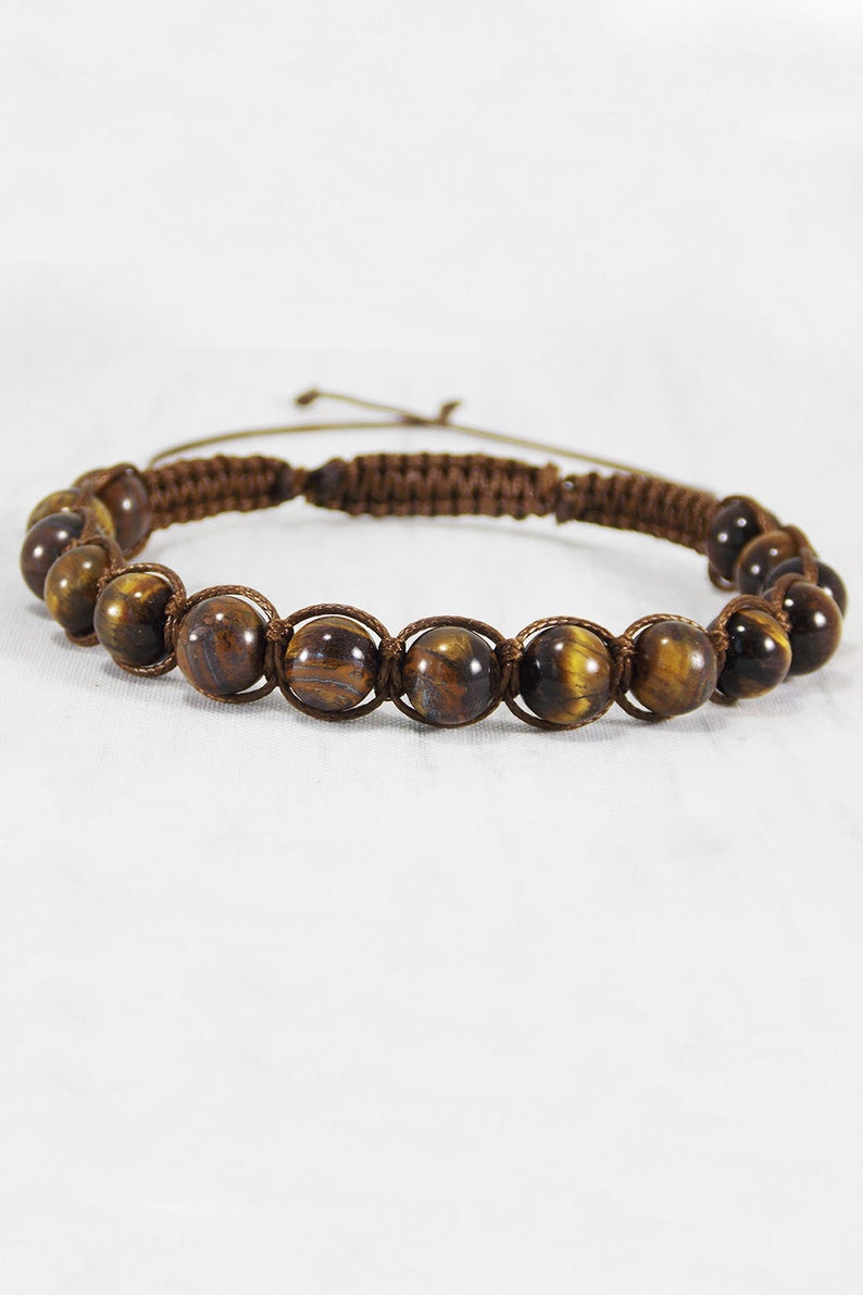 Tigers eye bracelet for dad Guy bracelet custom Unique male gifts amulet men Husband gift ideas Wrist mala bracelet homme stone meditation image 10