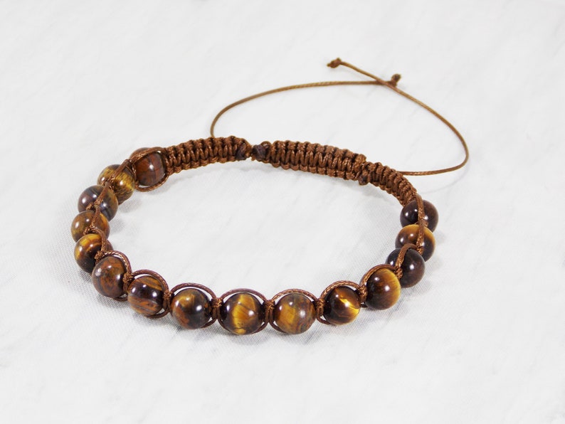 Tigers eye bracelet for dad Guy bracelet custom Unique male gifts amulet men Husband gift ideas Wrist mala bracelet homme stone meditation image 5