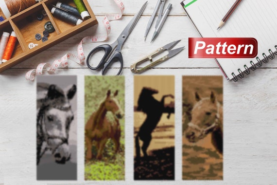 Horse peyote pattern Diy peyote stitch horse bead pattern Wide seed bead peyote stitch Horse jewelry make peyote Bead graph horse beaded