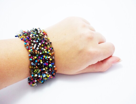 Christmas jewelry bohemian bracelet for girls freedom bracelets cuff Mexican jewelry unusual bracelet confetti bracelet everyday bracelet