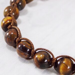 Tigers eye bracelet for dad Guy bracelet custom Unique male gifts amulet men Husband gift ideas Wrist mala bracelet homme stone meditation image 9