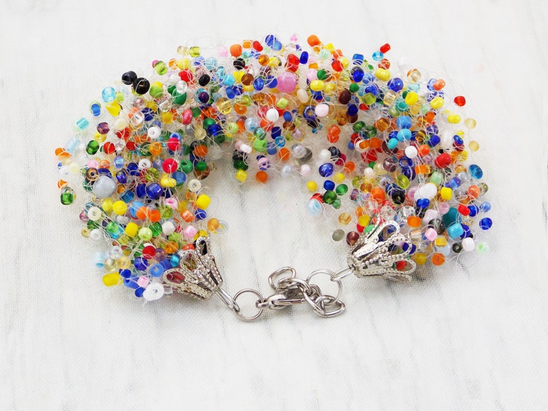 Gift idea summer bracelet best bracelet trending jewelry beaded bracelet LGBT jewelry rainbow bracelet sister bracelet bib bracelet teens image 2