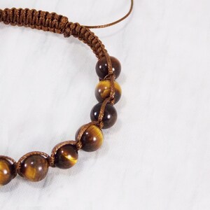 Tigers eye bracelet for dad Guy bracelet custom Unique male gifts amulet men Husband gift ideas Wrist mala bracelet homme stone meditation image 7
