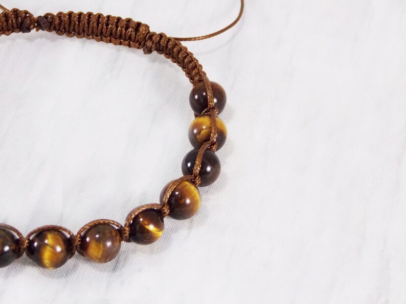 Tigers eye bracelet for dad Guy bracelet custom Unique male gifts amulet men Husband gift ideas Wrist mala bracelet homme stone meditation image 7