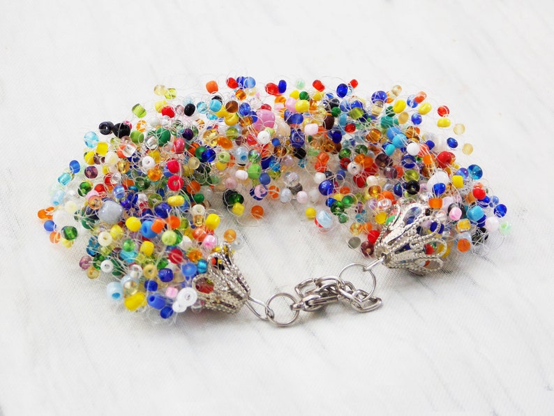 Gift idea summer bracelet best bracelet trending jewelry beaded bracelet LGBT jewelry rainbow bracelet sister bracelet bib bracelet teens image 3