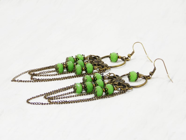 Renaissance earrings for her jade earrings exotic jewelry | Etsy