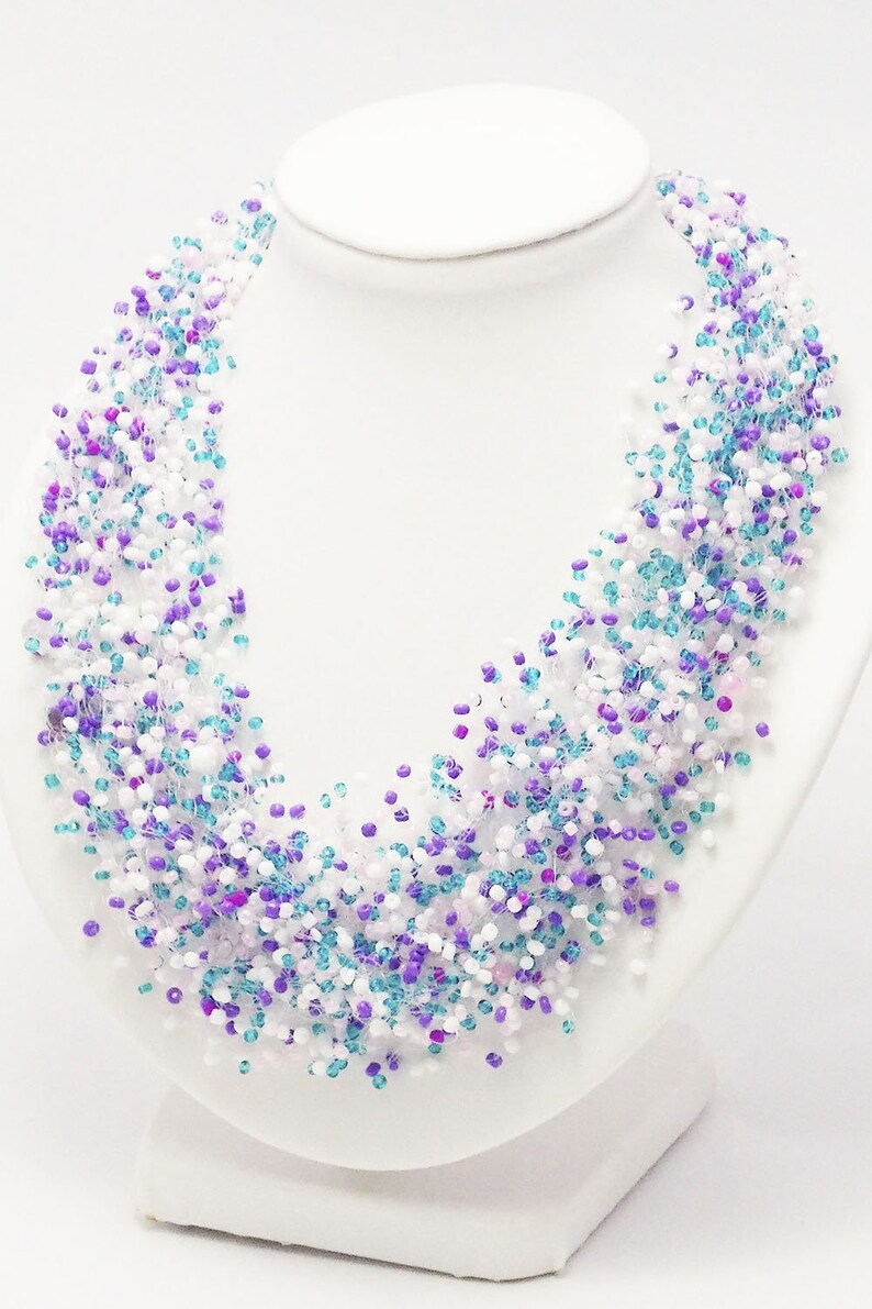 Pastel necklace Candy Jewelry Pastel Jewelry Romantic Necklace Pastel Galaxy Statement Necklaces Ladies Necklace Pastel Wedding Jewelry Gift image 9
