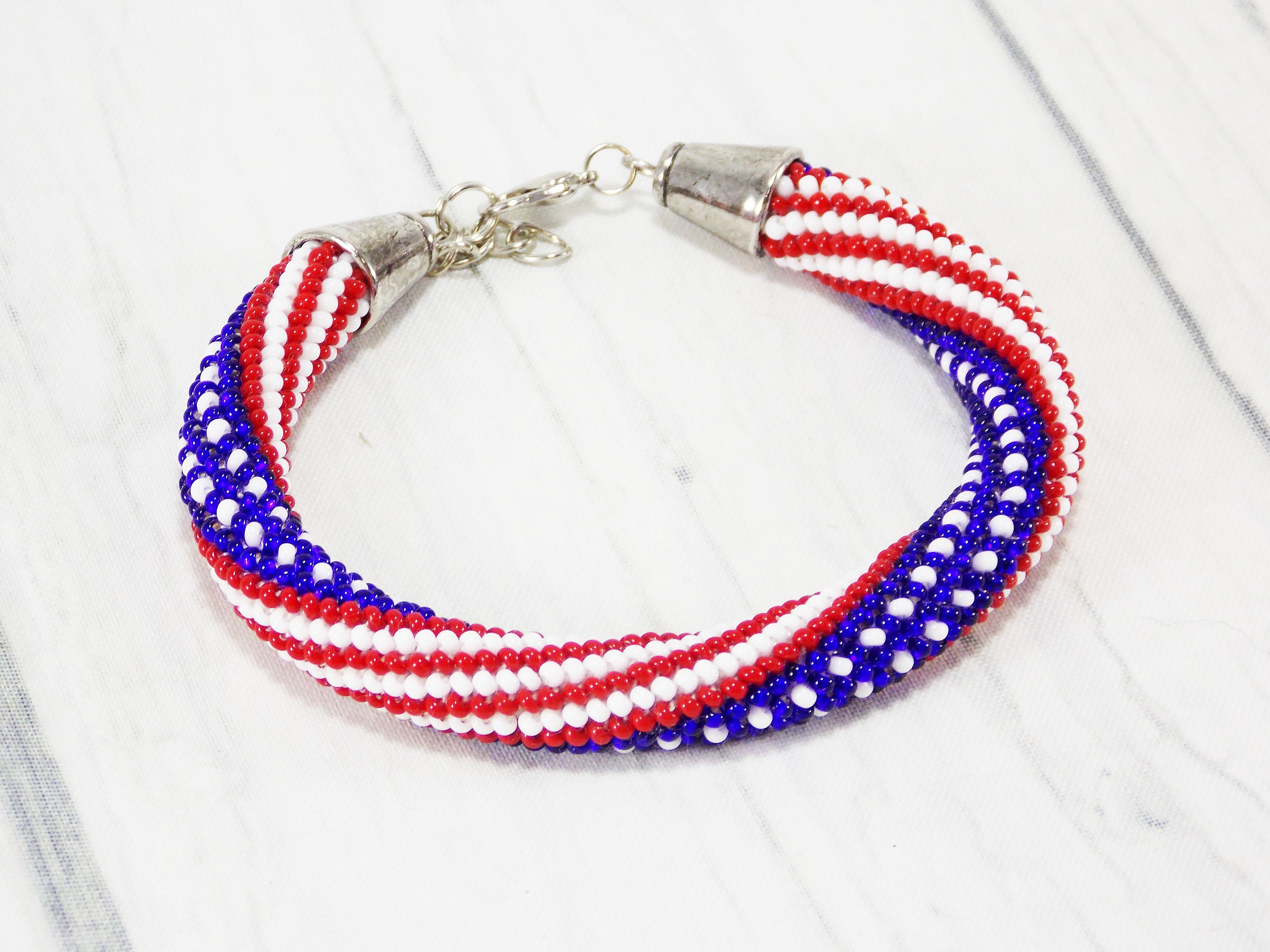 USA flag bracelet for men jewelry unisex bracelet Celestial Etsy