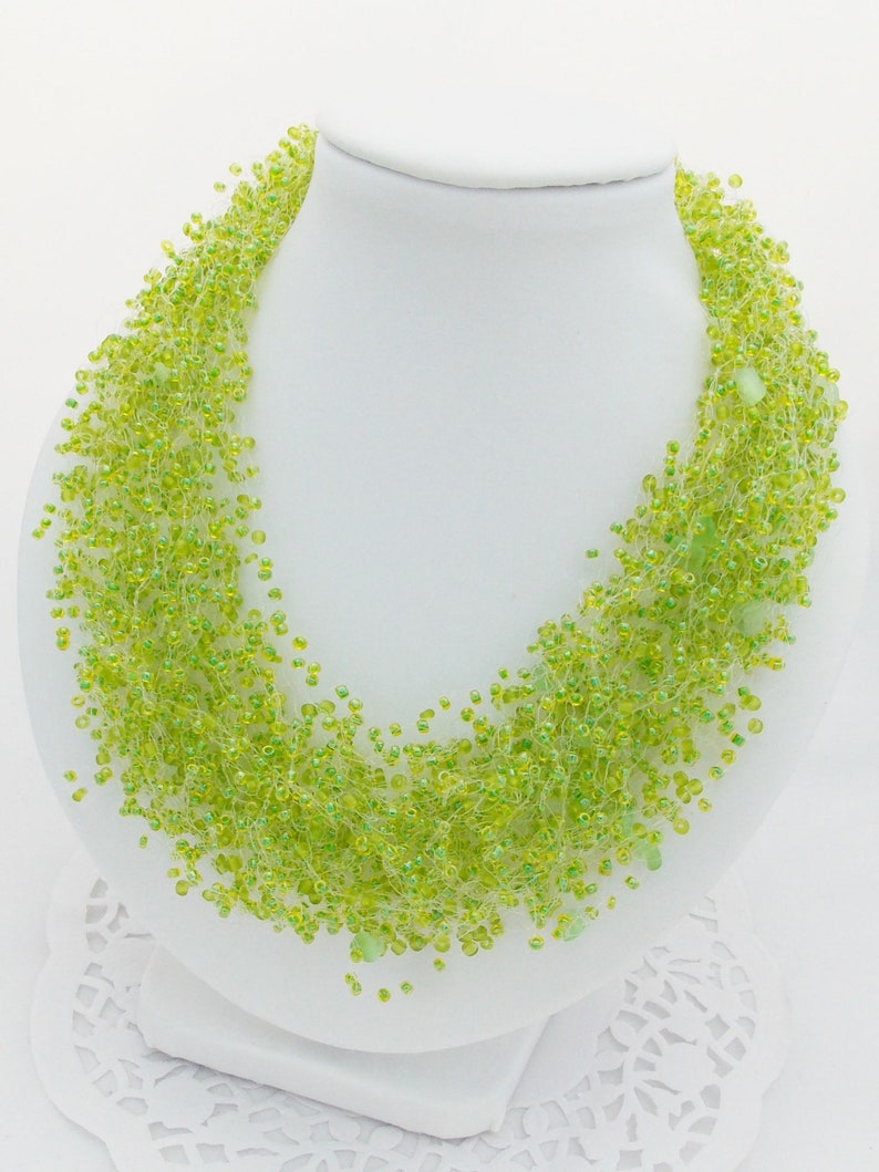 Lime Green Necklaces Green Wedding Spring Original Necklace Etsy