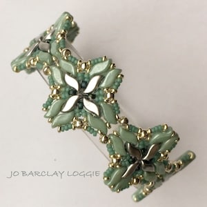 Storm Duo Cuff Bracelet Tutorial - Beading Pattern - TEMPESTAS