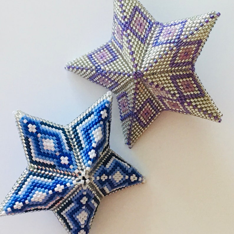 Bead Stars Tutorial 3D BEADED STARS - A Beginner's Tutorial PLUS a Slightly More Advanced ...