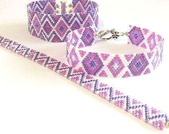 Odd Count Peyote Bracelet Stack - &quot;Stack &#39;em Up!&quot; V1