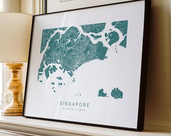 シンガポールのプリントポスター、シンガポールのウォールアート
