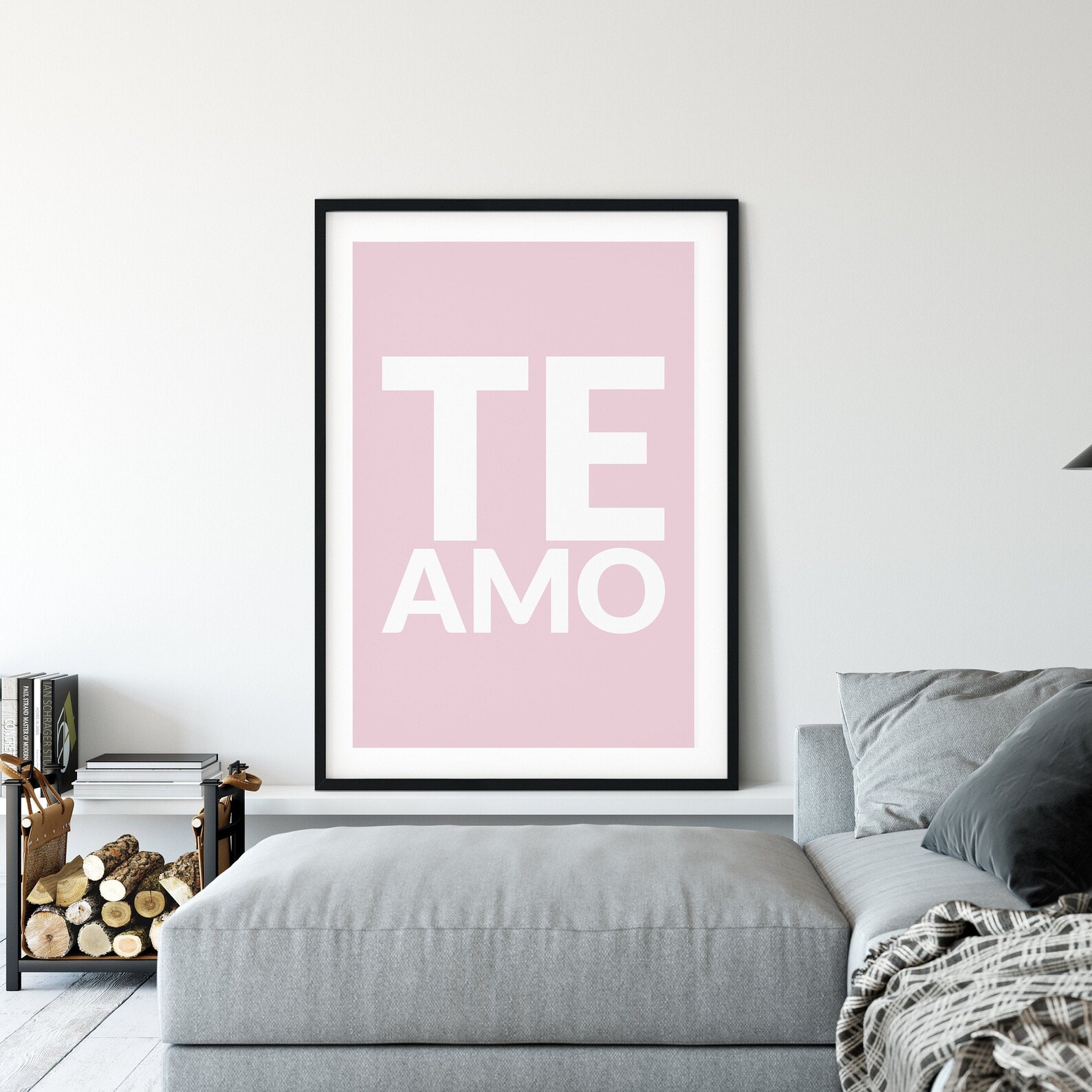 I Love You Wall Art Print TE AMO Poster Colourful Gallery Wall Art I