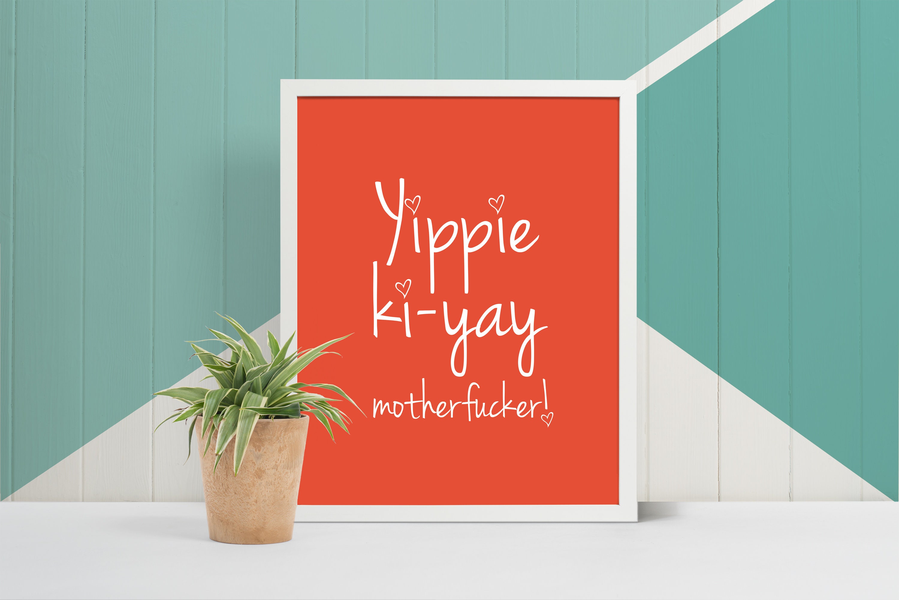 Yippiekiyay Motherfucker Funny Movie Quotes Prints for Etsy UK