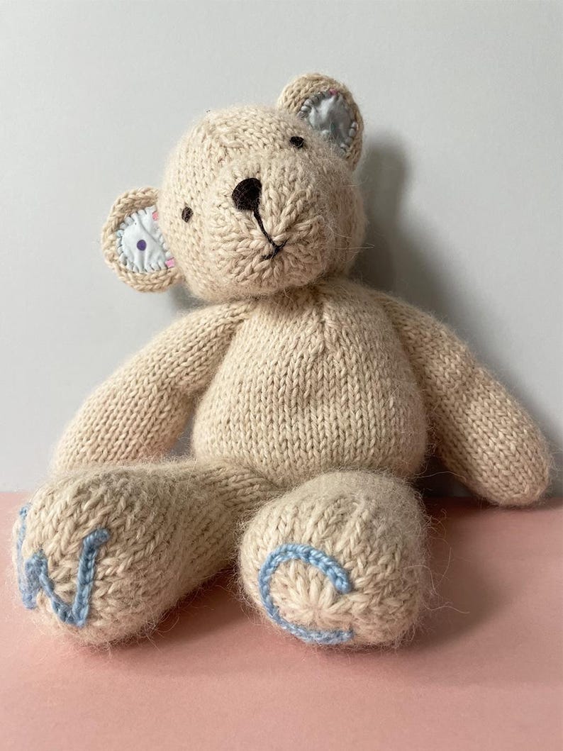 Hand Knitted Teddy Bear - Etsy