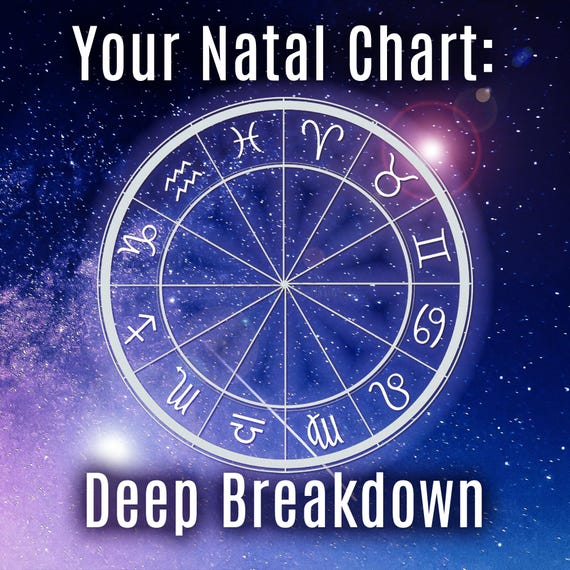 Personalized Natal Chart Reading – Detailed Astrology Birth Chart Report, Sun Moon Rising, Astrological Insights, Spiritual Gift