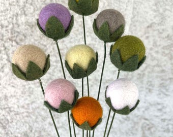 Felt Billy Ball Bouquet Filler Flower
