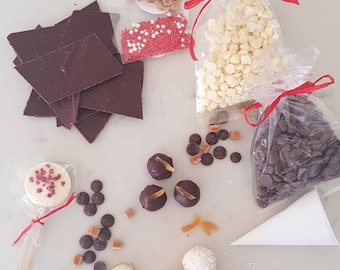 DIY Chocolate making kit / truffle making / chocolate kit / luxury chocolate /mothers day / easter activity / unique kids gift / family gift