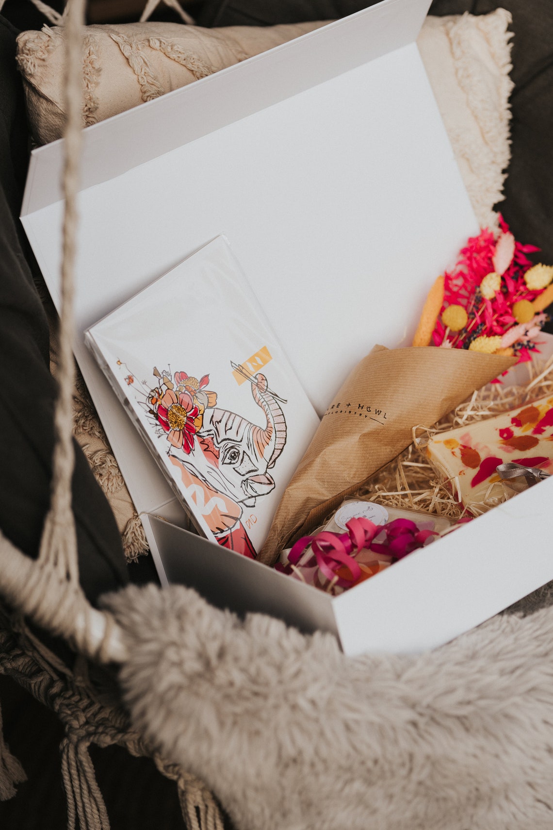 Colourful Luxury Hamper / Hamper for Her / Friend /handmade Etsy