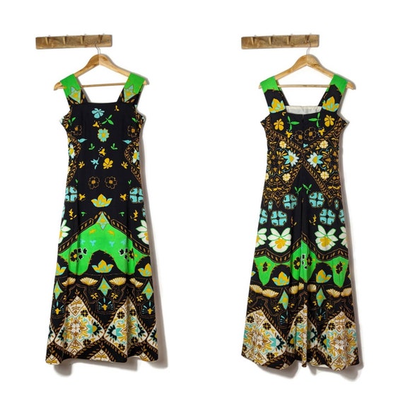 Psychedelic 70s Maxi Dress