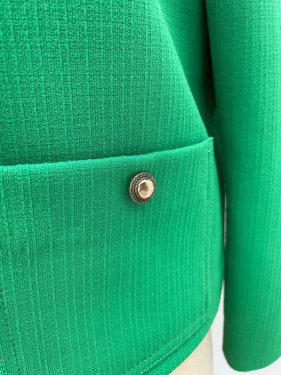 Vintage 70s Apple Green Boxy Jacket - image 4