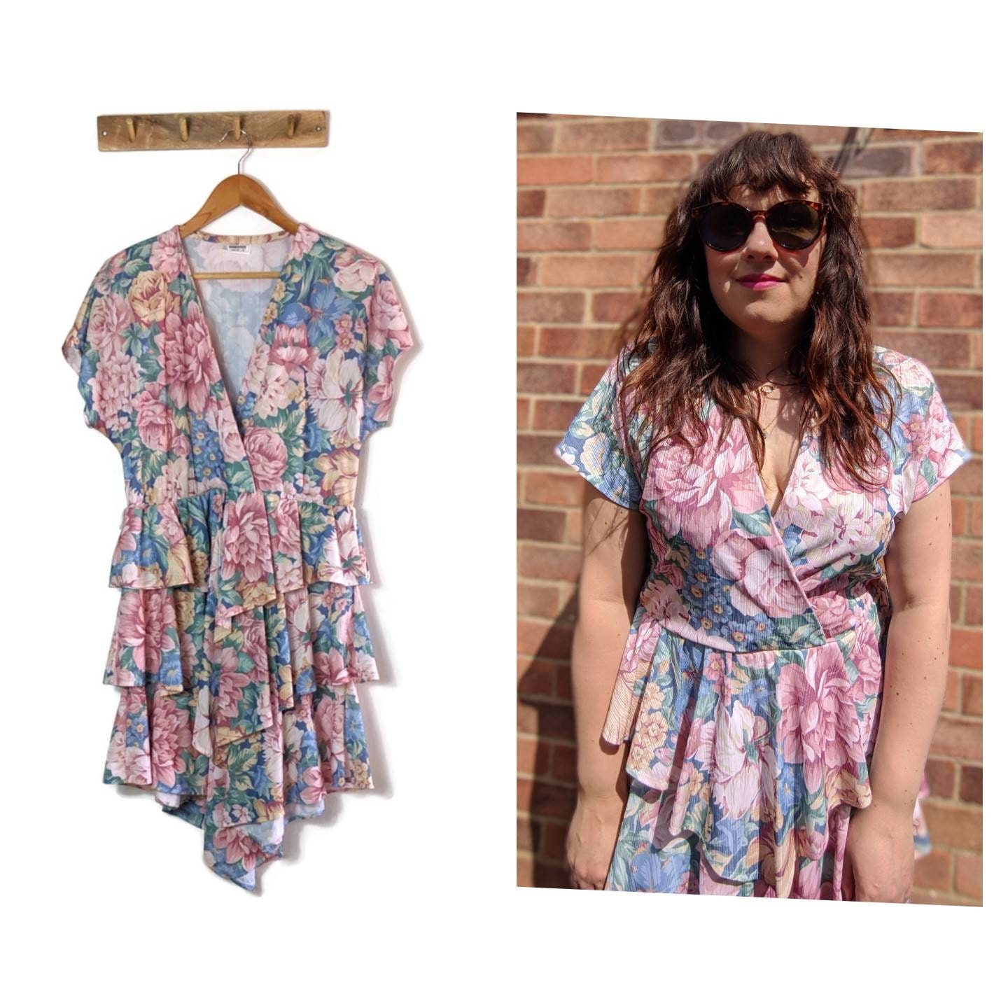 Image of S Floral Ruffle Dress/Medium