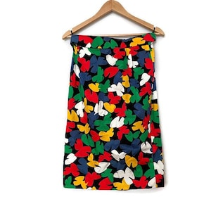 Vintage 80s Geometric Pencil Skirt