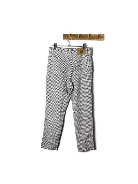 white ankle grazer trousers uk